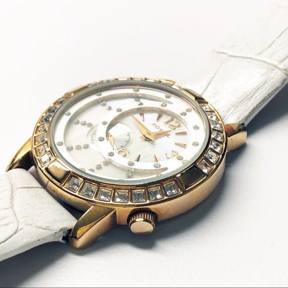 Fossil Rose Gold & White Watch ES-2047 - Picture 4 of 9